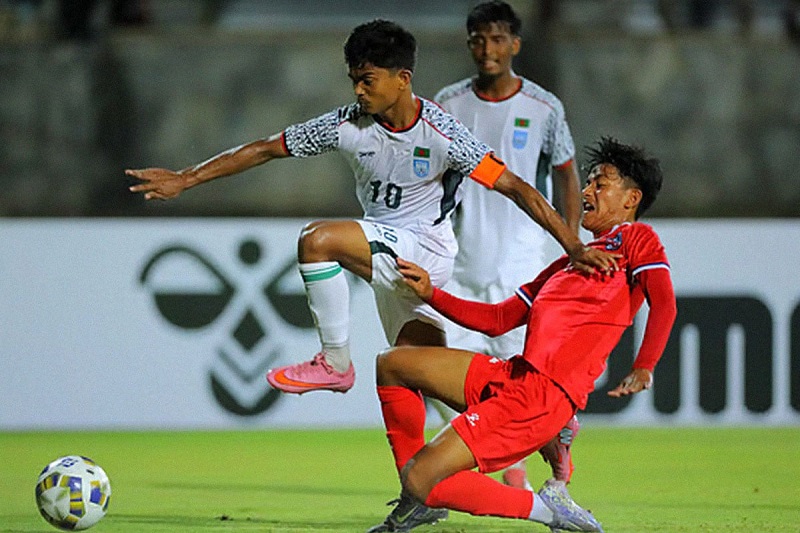 নেপালকে ৪ গোলে উড়িয়ে দিল বাংলাদেশ