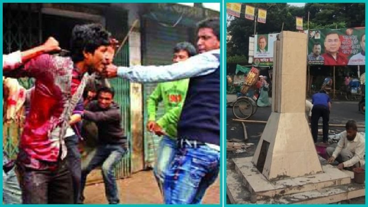ছাত্রলীগের হাতে প্রকাশ্যে কুপিয়ে হত্যার শিকার সেই বিশ্বজৎ দাসের স্মরণে হচ্ছে স্মৃতিস্তম্ভ