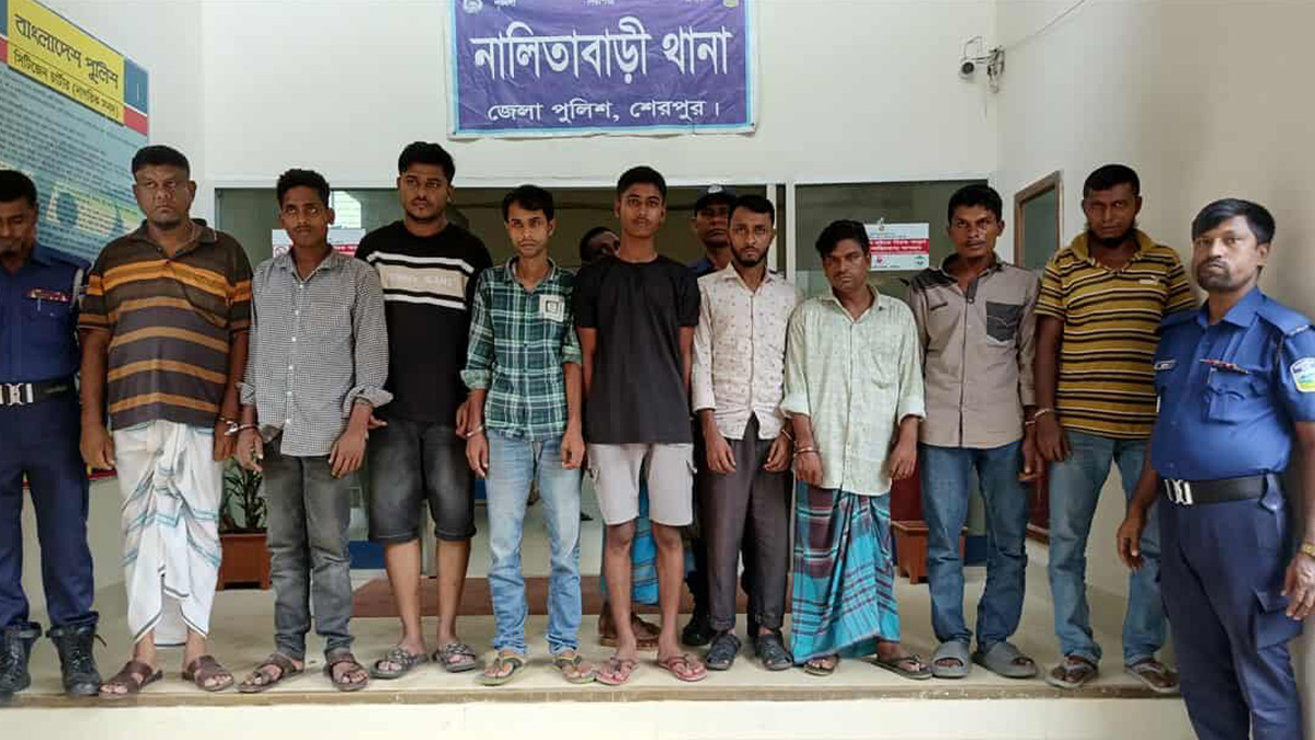 শেরপুরে পিডিবির অর্ধকোটি টাকার ক্যাবল চুরির অভিযোগ, ২টি গাড়িসহ আটক ৯