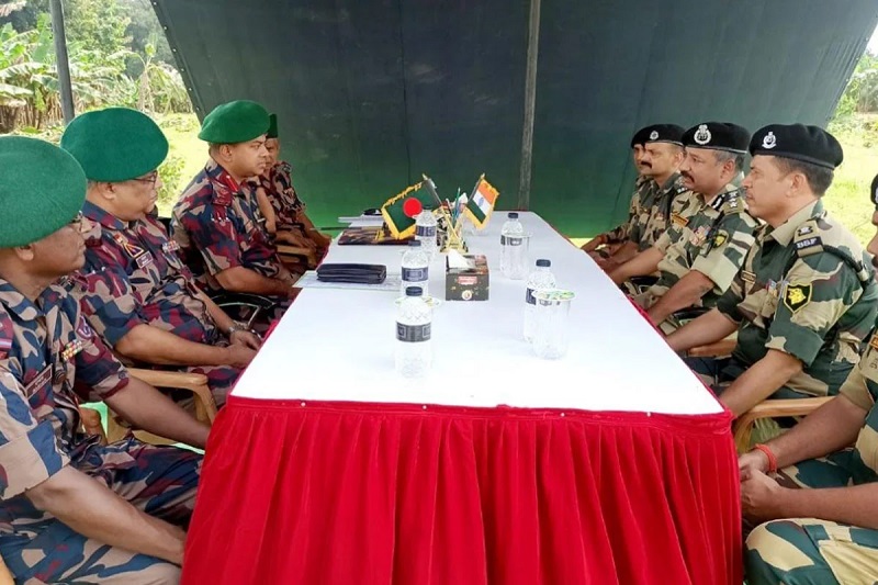 সীমান্তে বিজিবি-বিএসএফ পতাকা বৈঠক অনুষ্ঠিত