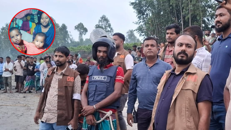 রাতে পেয়ারা বাগানে দেখা করতে গিয়ে হত্যার শিকার মা-মেয়ে, পরকীয়া প্রেমিক আটক