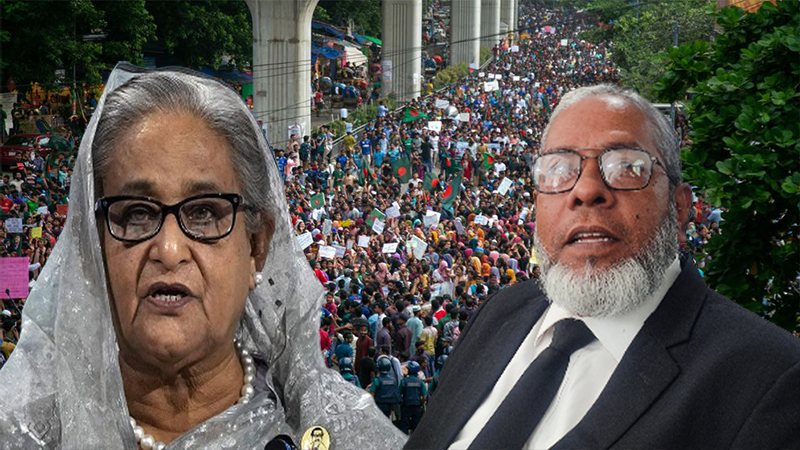 জুলাই আন্দোলন ছিল ষড়যন্ত্রের অংশ, শেখ হাসিনাকে দেশ ছাড়তে বাধ্য করার: আইনজীবী আমির হোসেন