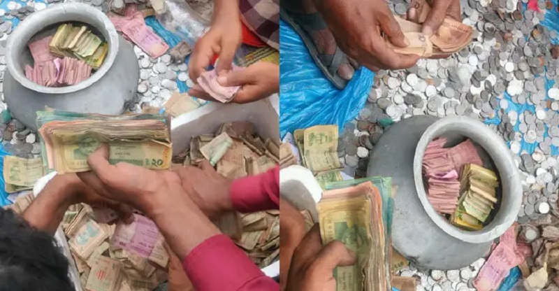 ভিক্ষুকের দুই বস্তায় মিললো সোয়া লাখ টাকা