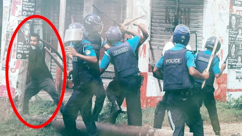 গুলি করার আগে আবু সাঈদকে বেদম পেটান পুলিশ কর্মকর্তারা