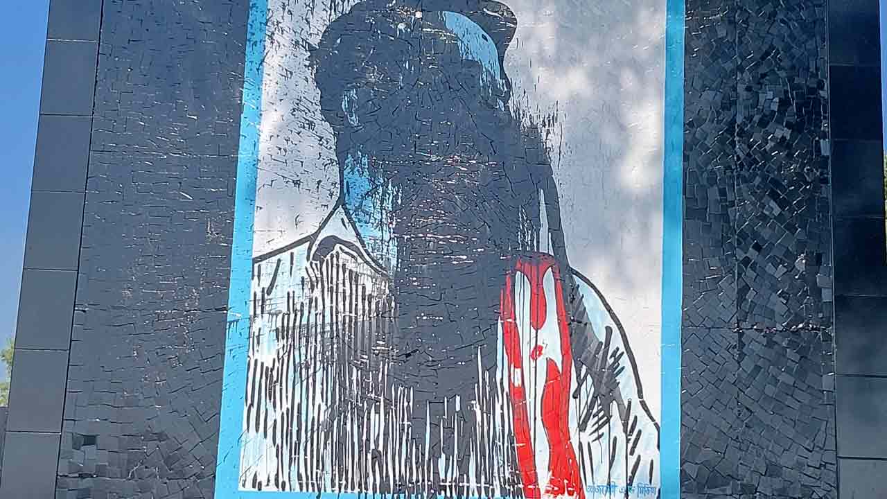মীর মুগ্ধের স্মৃতিস্তম্ভের ছবির মুখে ‘কালি’