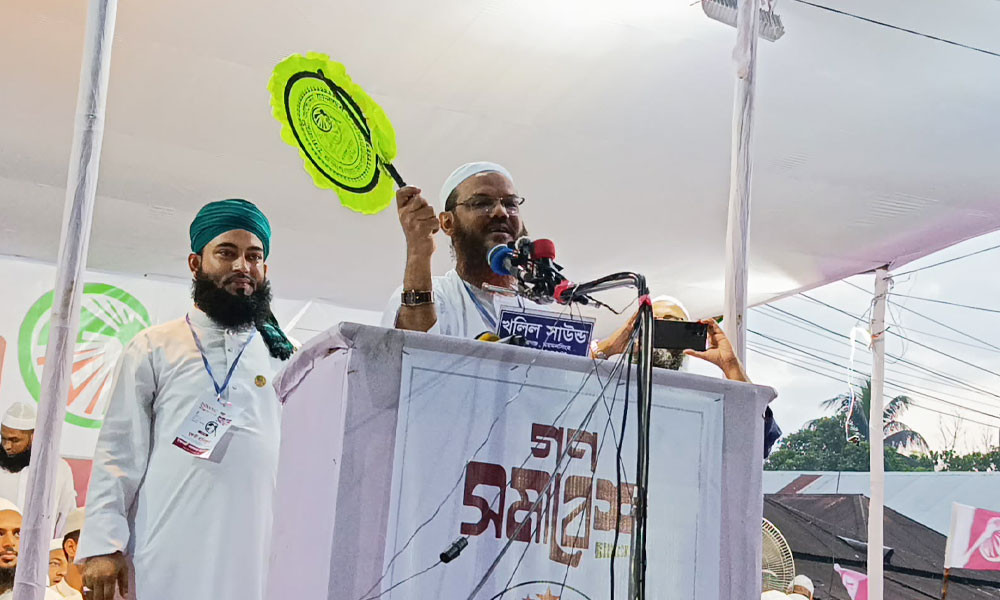 ‘নৌকা-ধান-লাঙল বুকে নিয়ে কেউ ঘুমায় না, কিন্তু হাতপাখা সবাই বুকের ওপর রাখে’