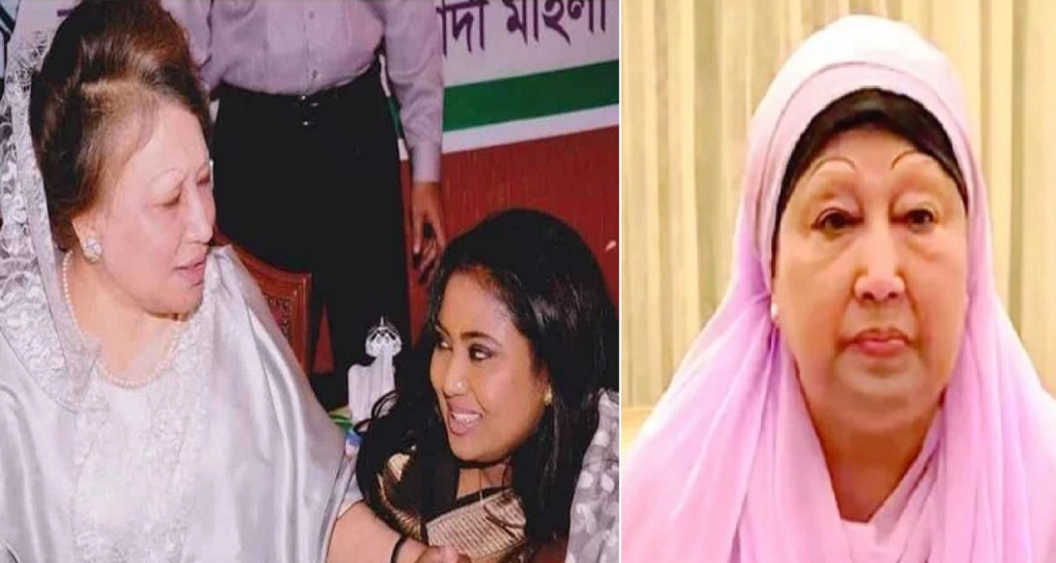 মাথায় হাত দিয়ে বেবী নাজনীনকে যে কথা বলেছিলেন খালেদা জিয়া