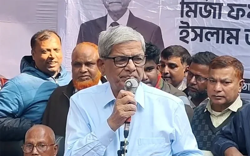 দাঁড়িপাল্লা মার্কা নিয়ে যে দল আসছে, তারা যুদ্ধের সময় পাকিস্তানিদের পক্ষে ছিল: মির্জা ফখরুল