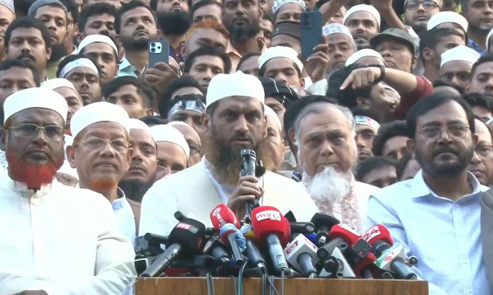 জনরায় অমান্য করলে ফ্যাসিবাদের পরিণতি বরণ করতে হবে: সমাবেশে মামুনুল হক