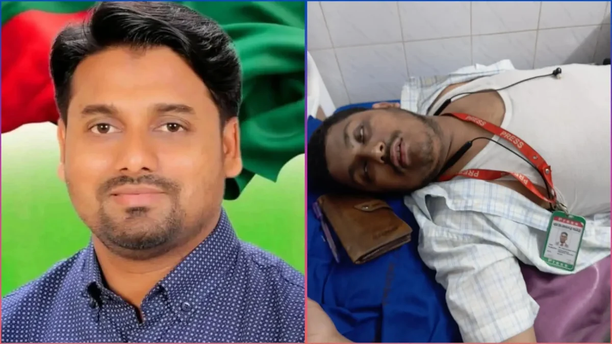 এবার সাংবাদিক পেটালেন ছাত্রদল নেতা