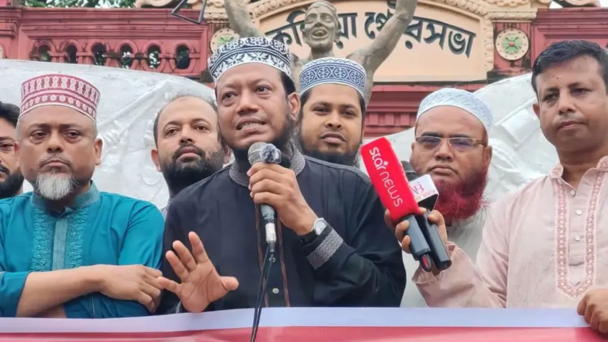 সাঈদীর ছবিতে জুতা নিক্ষেপকারীরা জা’র’জ, রাজপথে নামলে দুদিনও টিকতে পারবেন না: আমির হামজা